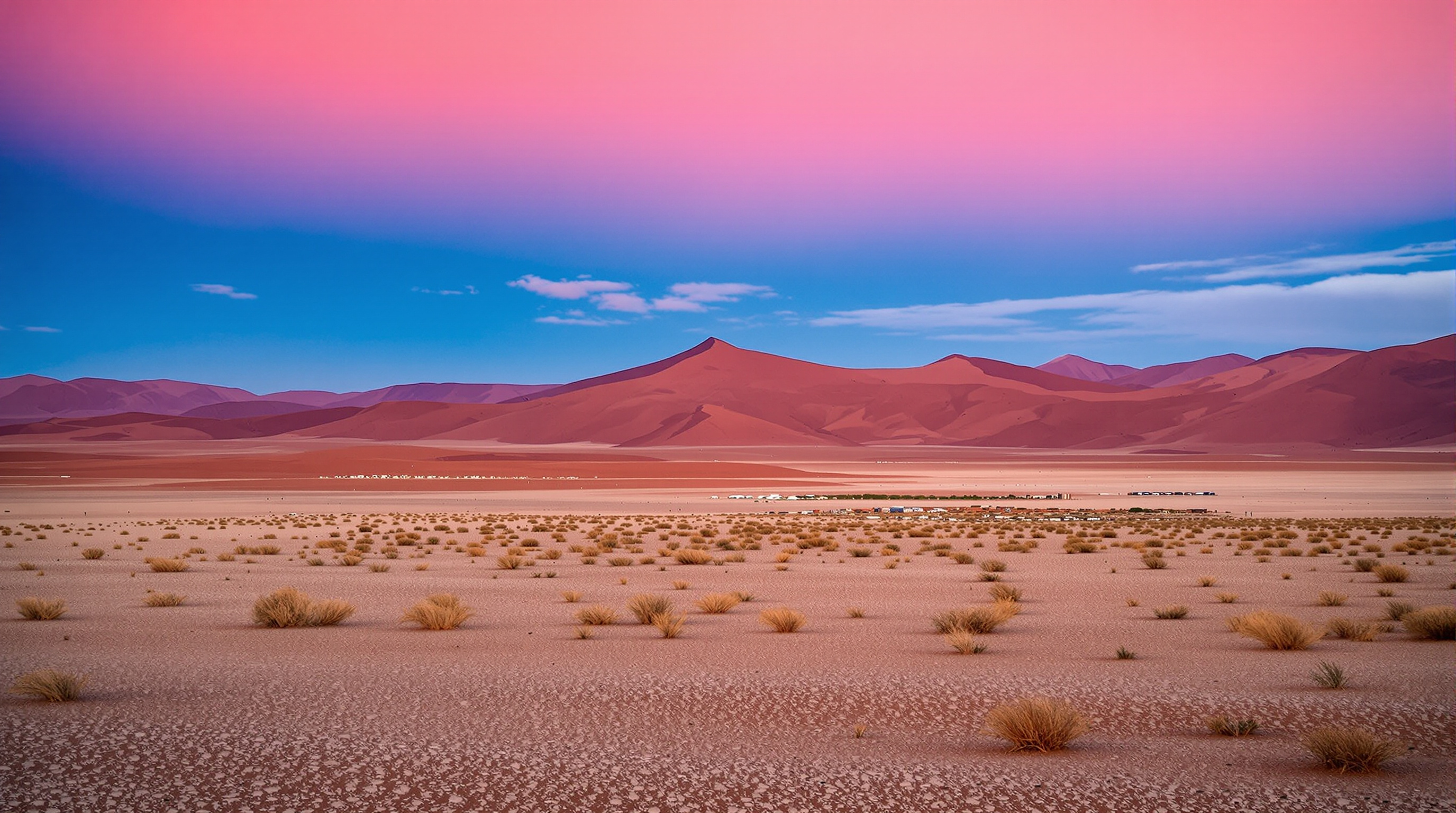 Imagen generada del paisaje desértico de Sossusvlei